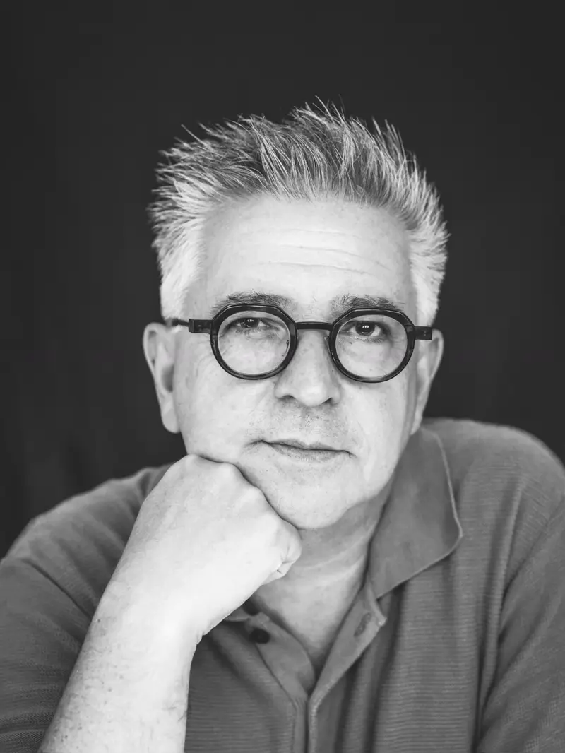 Éric Bourquin, portrait en noir et blanc